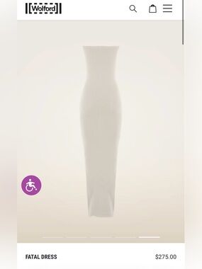 Wolford Fatal Strapless Maxi Dress - white